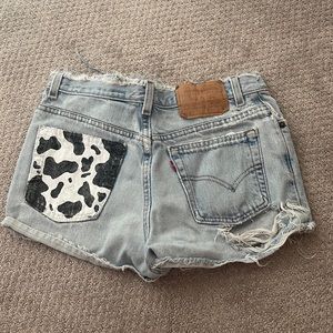 Custom cut Levi shorts